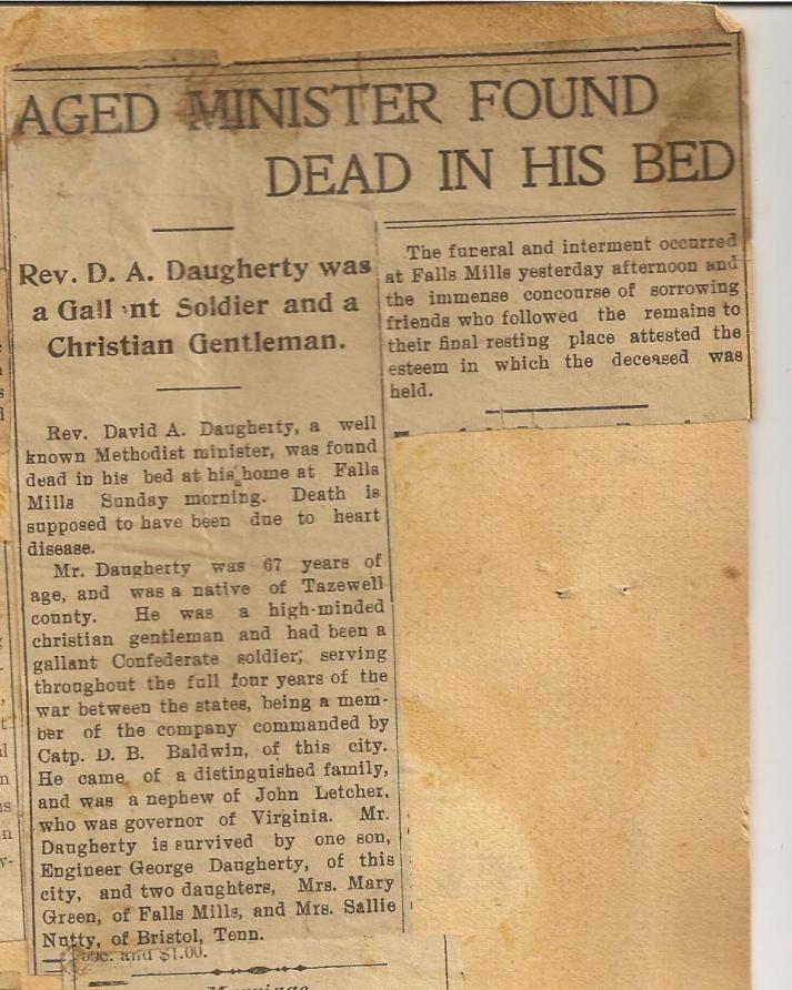 OBITUARY Daugherty David 1836-1904