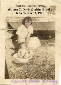 BUCKLAND Lucille Davis  babysitting