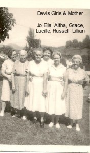 DAVIS JoElla, Grandma, Grace, Lucille, Russell, Lillian